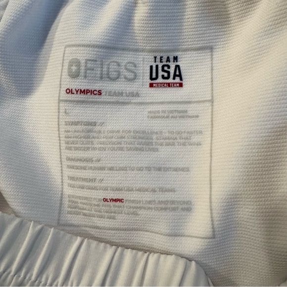Women’s FIGS x Team USA On-Shift High-Waisted Embossed Jogger Pants Medical Team - Picture 6 of 6